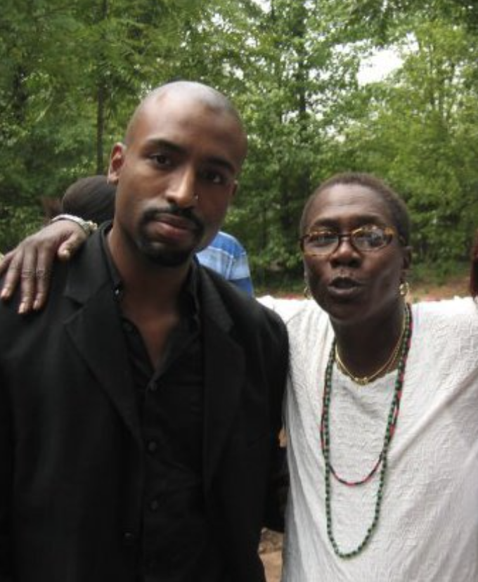 Josh Harraway as Tupac with Afeni Shakur