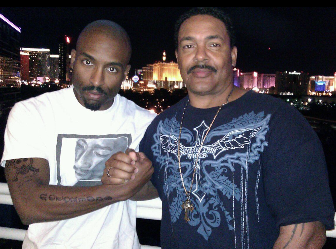 Josh Harraway as Tupac with Frank Alexander