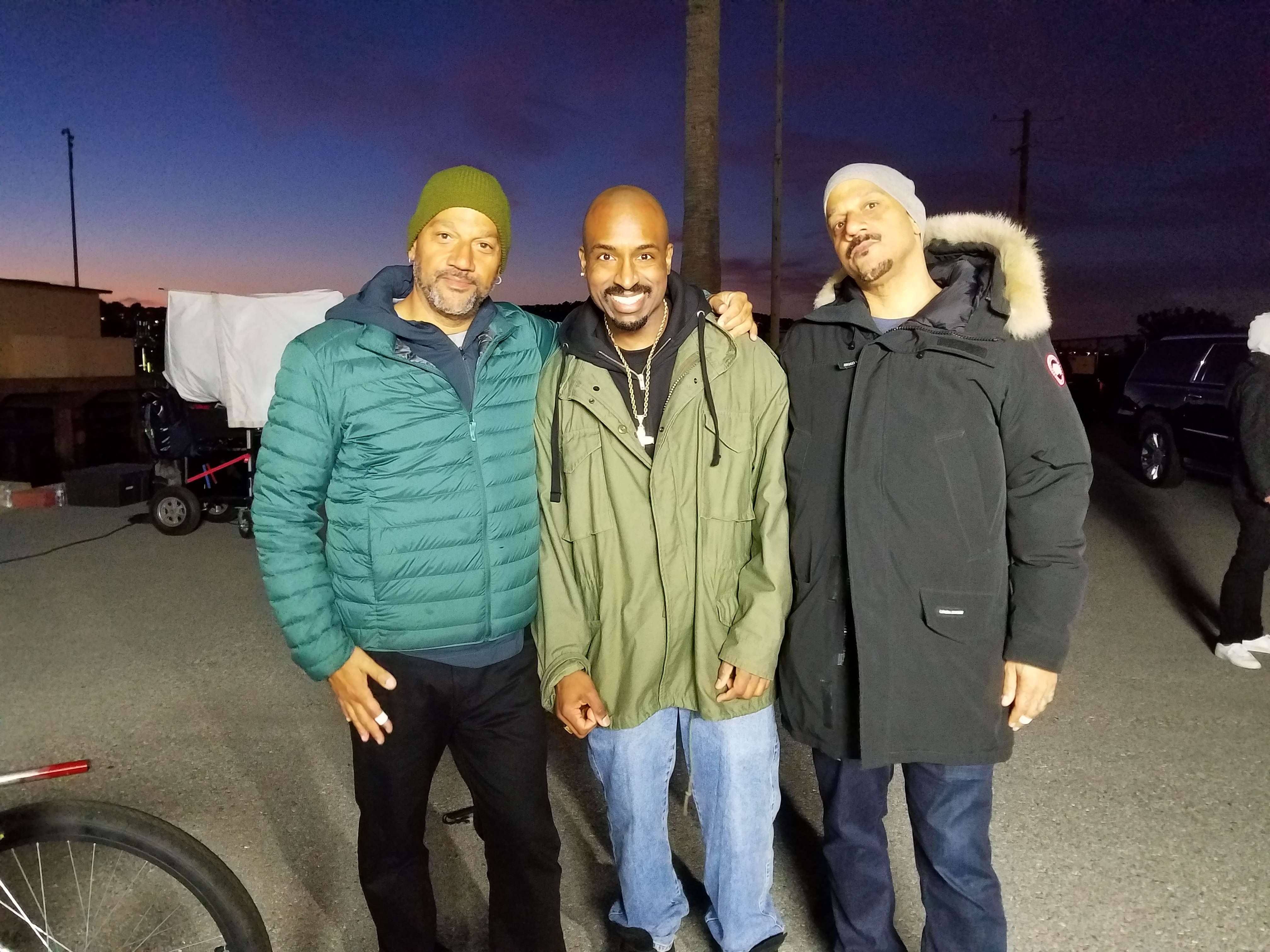 Josh Harraway with the Hughes Brothers