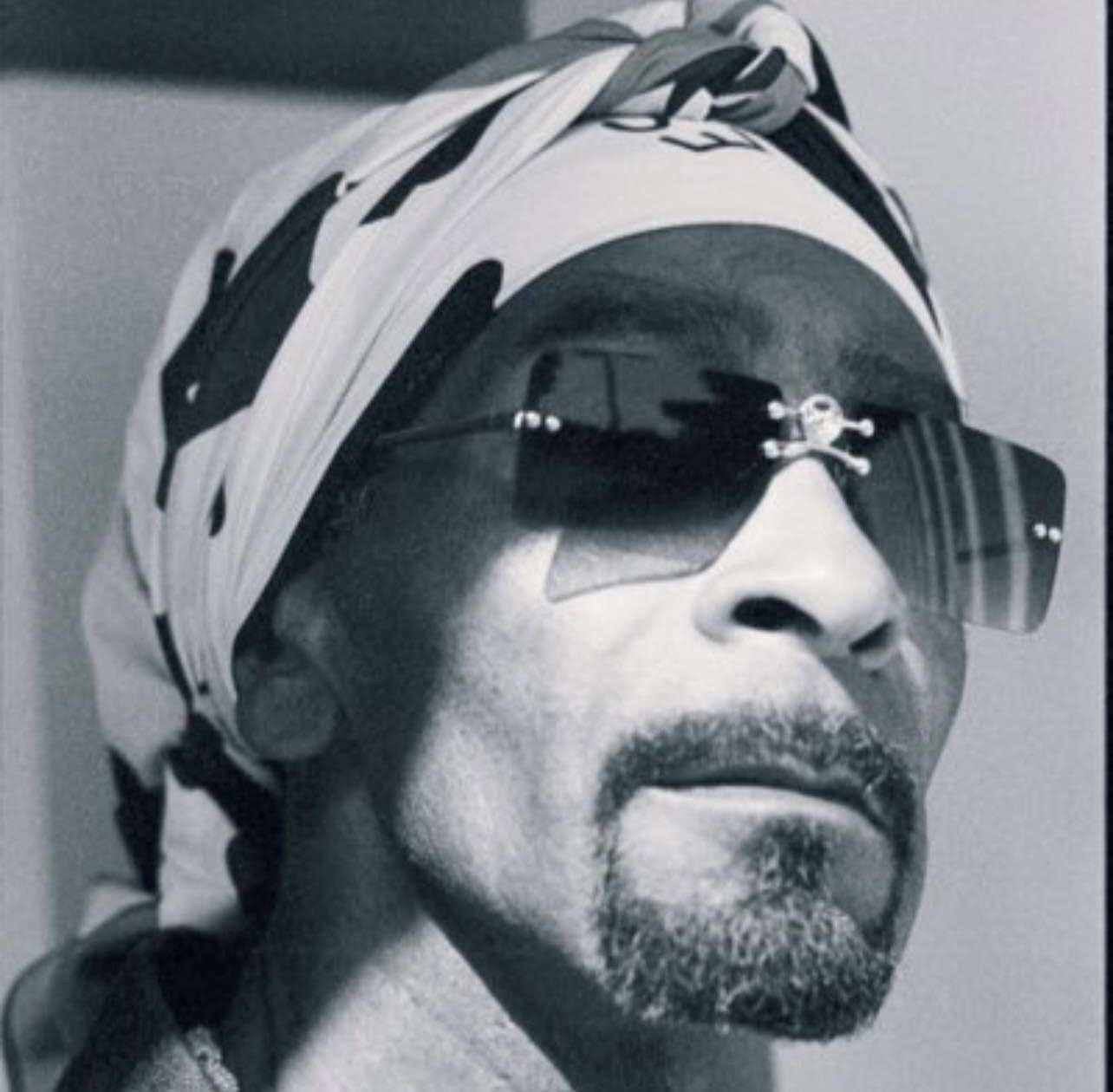 A closeup portrait of Erich Finch as Snoop Dogg