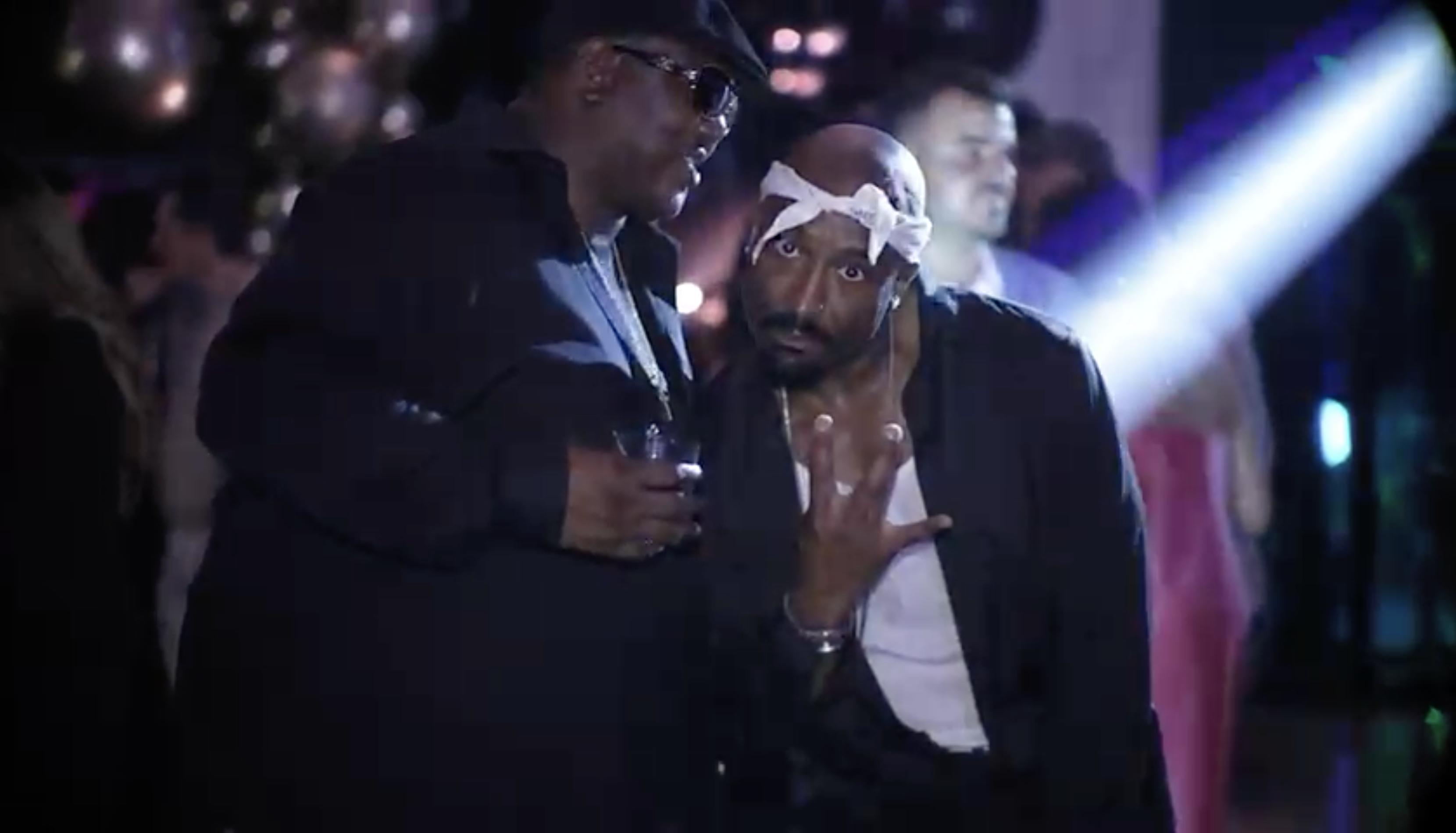 Tupac and Biggie tribute performers together